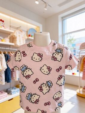 Hello Kitty Pink Character Tee - Size 2T